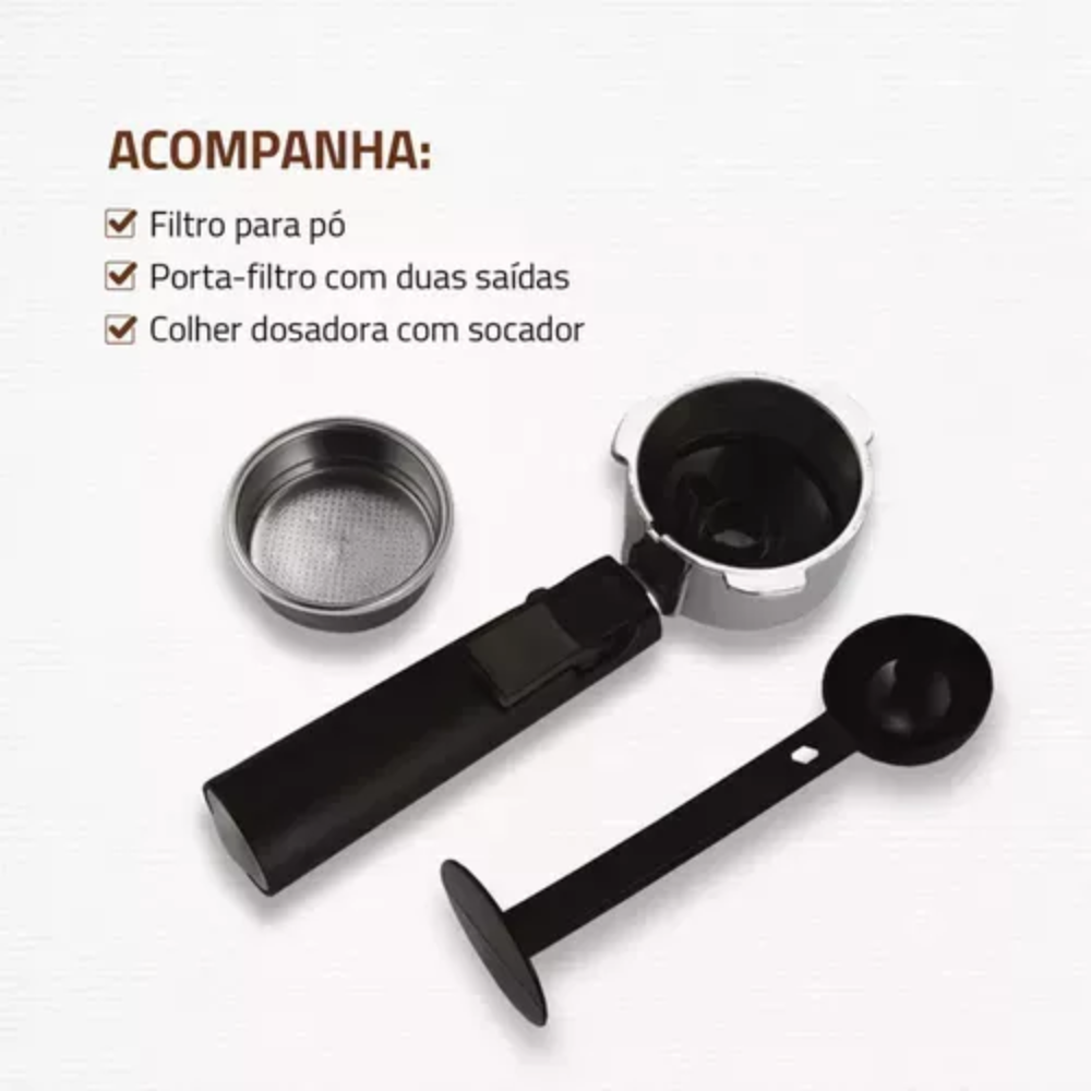 Cafeteira Elétrica Mondial C-20-ec Espresso 20 Bar 1200w Cafeteira Elétrica Mondial C-20-ec Espresso 20 Bar 1200w